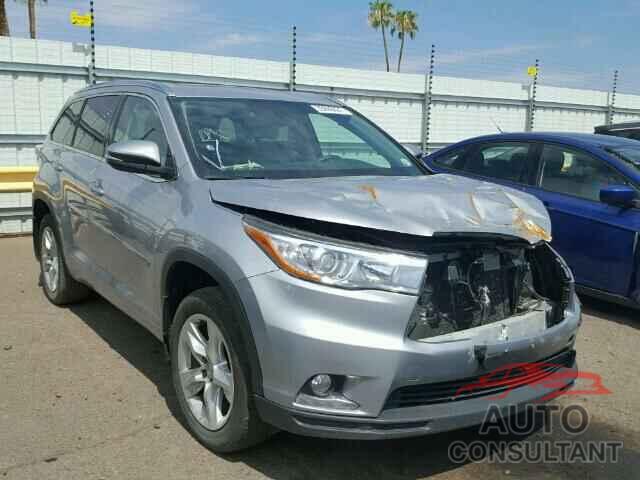 TOYOTA HIGHLANDER 2015 - 5TDDKRFH9FS130510