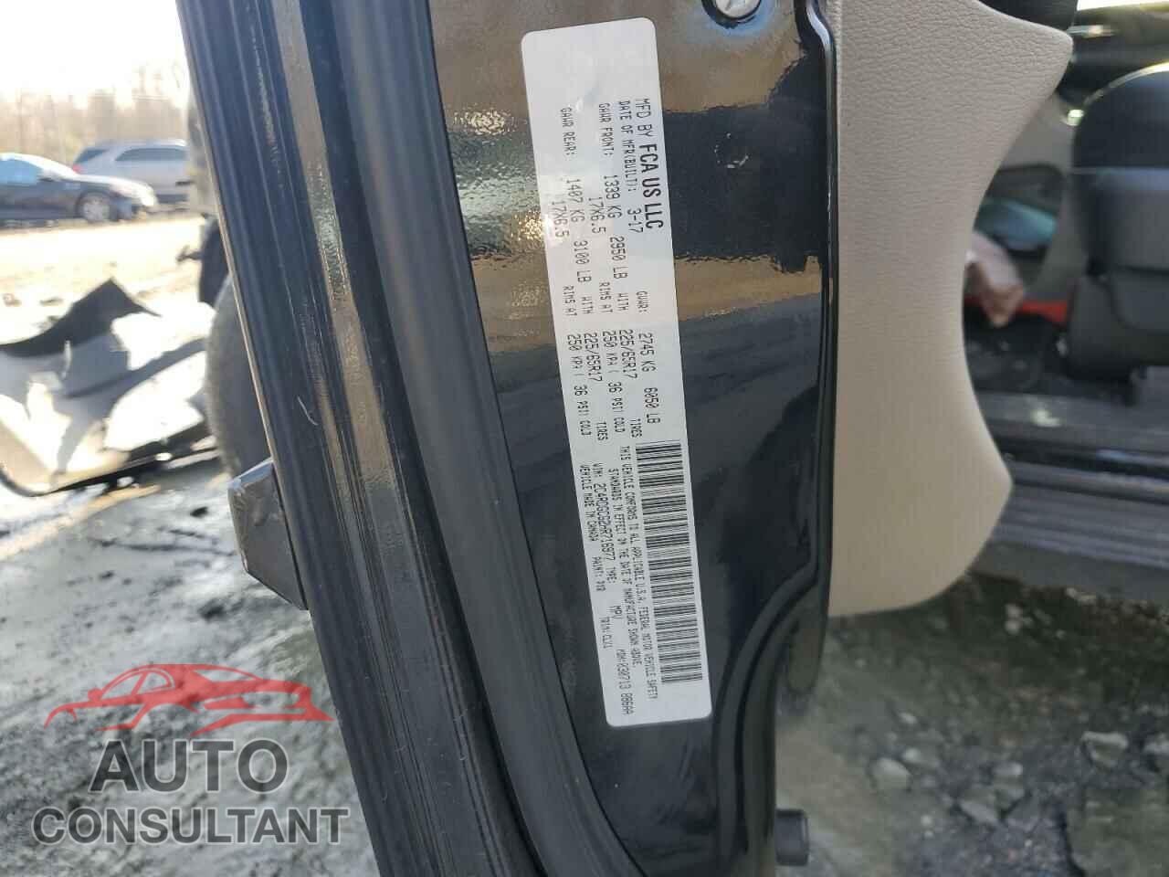 DODGE CARAVAN 2017 - 2C4RDGCG2HR716977
