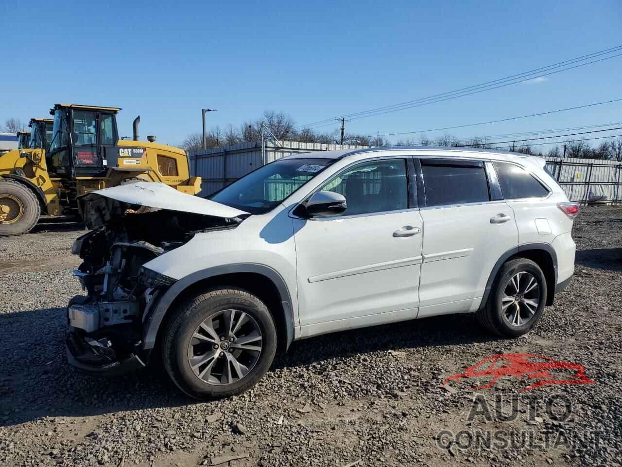 TOYOTA HIGHLANDER 2016 - 5TDJKRFH4GS272848