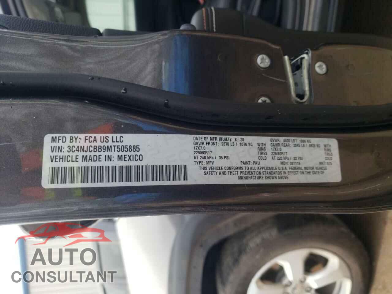 JEEP COMPASS 2021 - 3C4NJCBB9MT505885