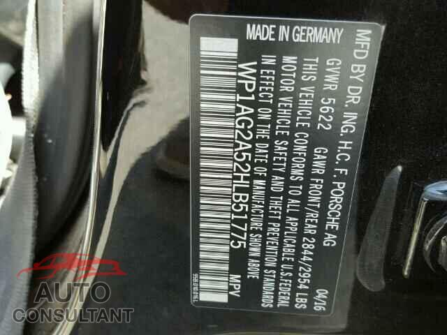 PORSCHE MACAN 2017 - WP1AG2A52HLB51775