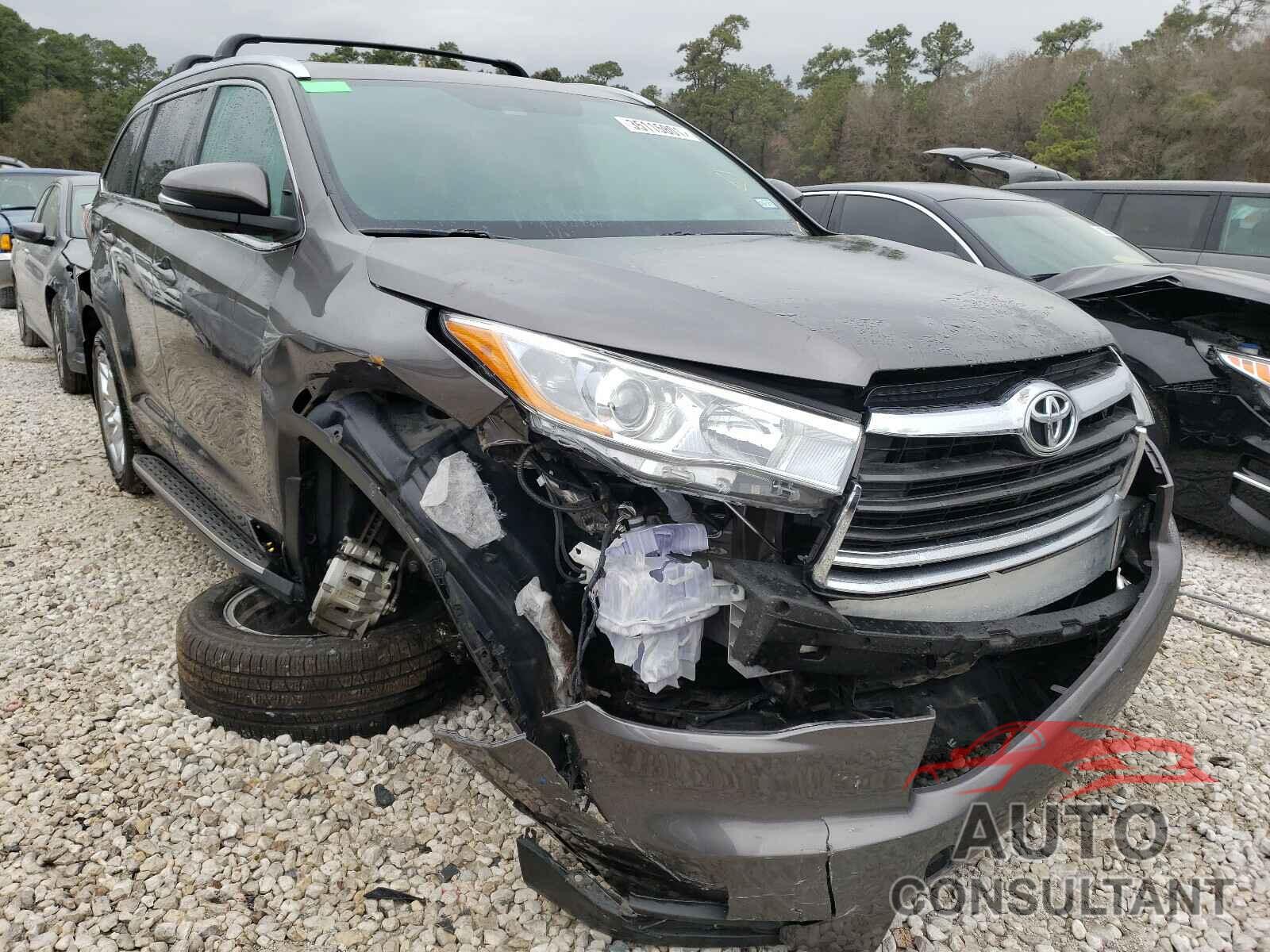 TOYOTA HIGHLANDER 2016 - 5TDYKRFHXGS182666