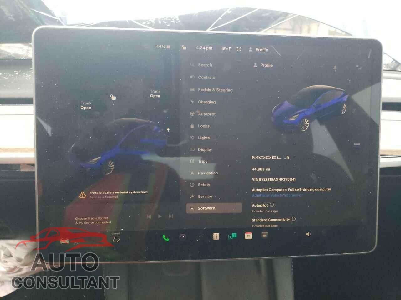 TESLA MODEL 3 2022 - 5YJ3E1EAXNF370841