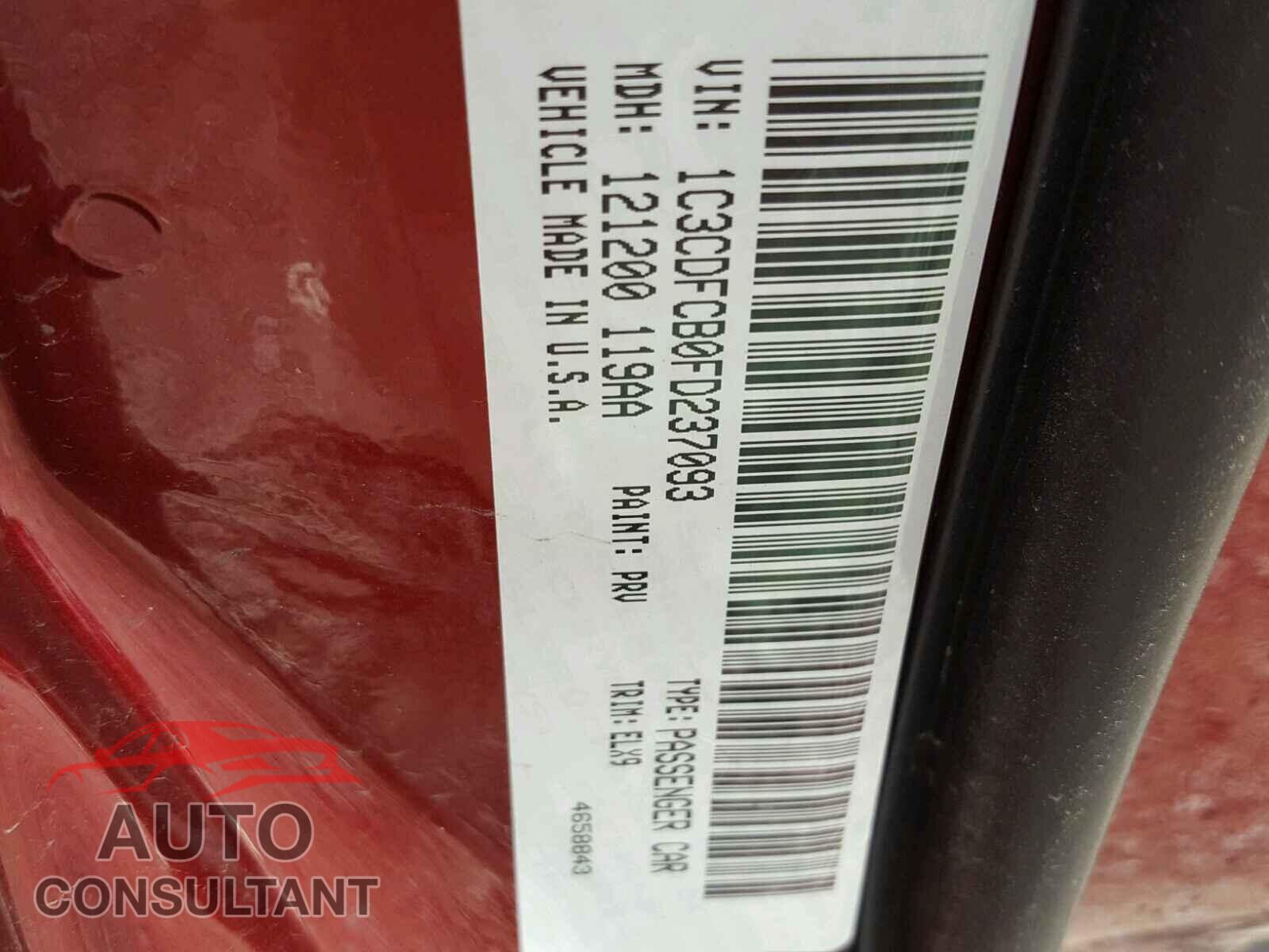 DODGE DART 2015 - 1C3CDFCB0FD237093
