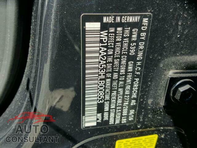 PORSCHE MACAN 2017 - WP1AA2A53HLB00853