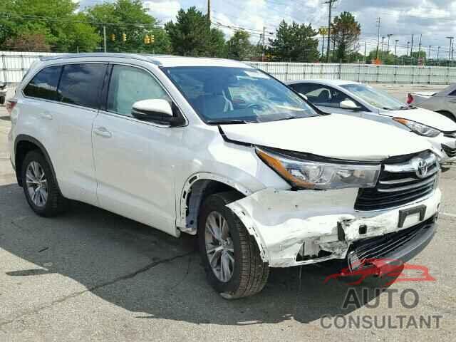 TOYOTA HIGHLANDER 2015 - 5TDJKRFH8FS195299