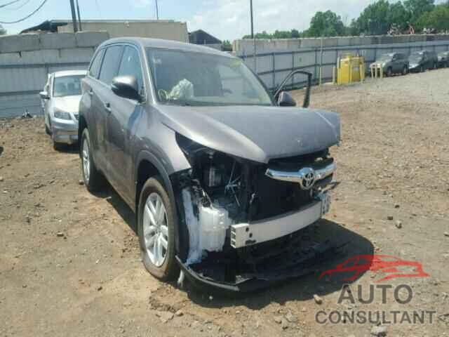 TOYOTA HIGHLANDER 2016 - 5TDBKRFH9GS235007