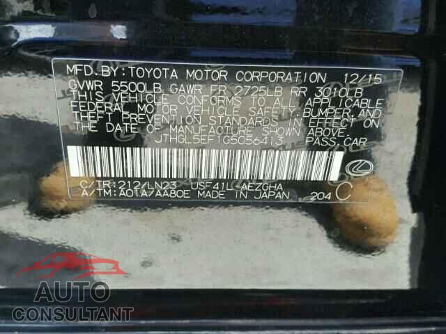 LEXUS LS460 2016 - JTHGL5EF1G5056413