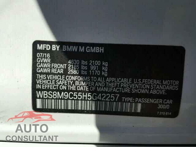 BMW M3 2017 - WBS8M9C55H5G42257