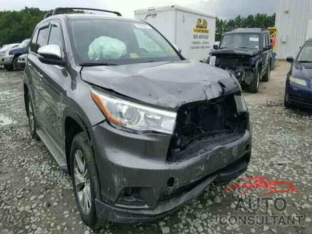 TOYOTA HIGHLANDER 2016 - 5TDBKRFH5GS301844