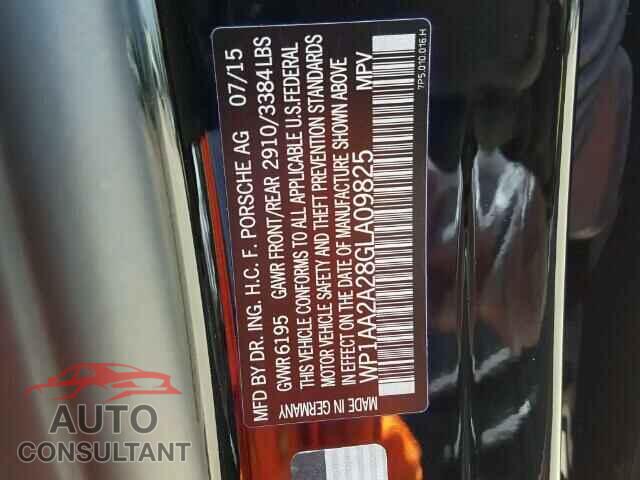 PORSCHE CAYENNE 2016 - WP1AA2A28GLA09825