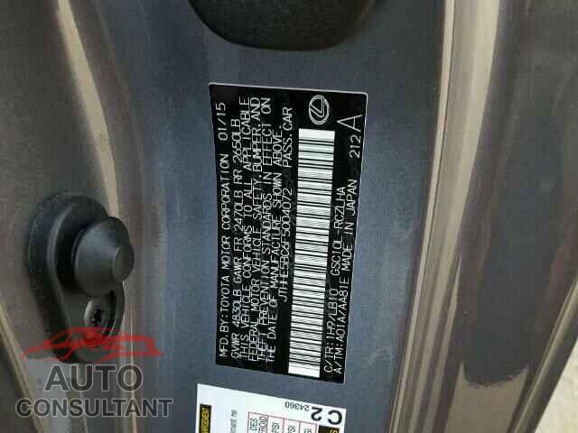LEXUS RX350 2015 - JTHHE5BC6F5004072