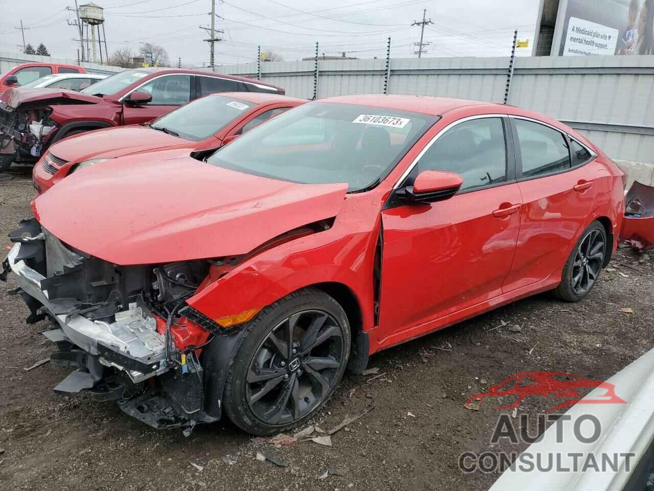 HONDA CIVIC 2019 - 2HGFC2F82KH599140