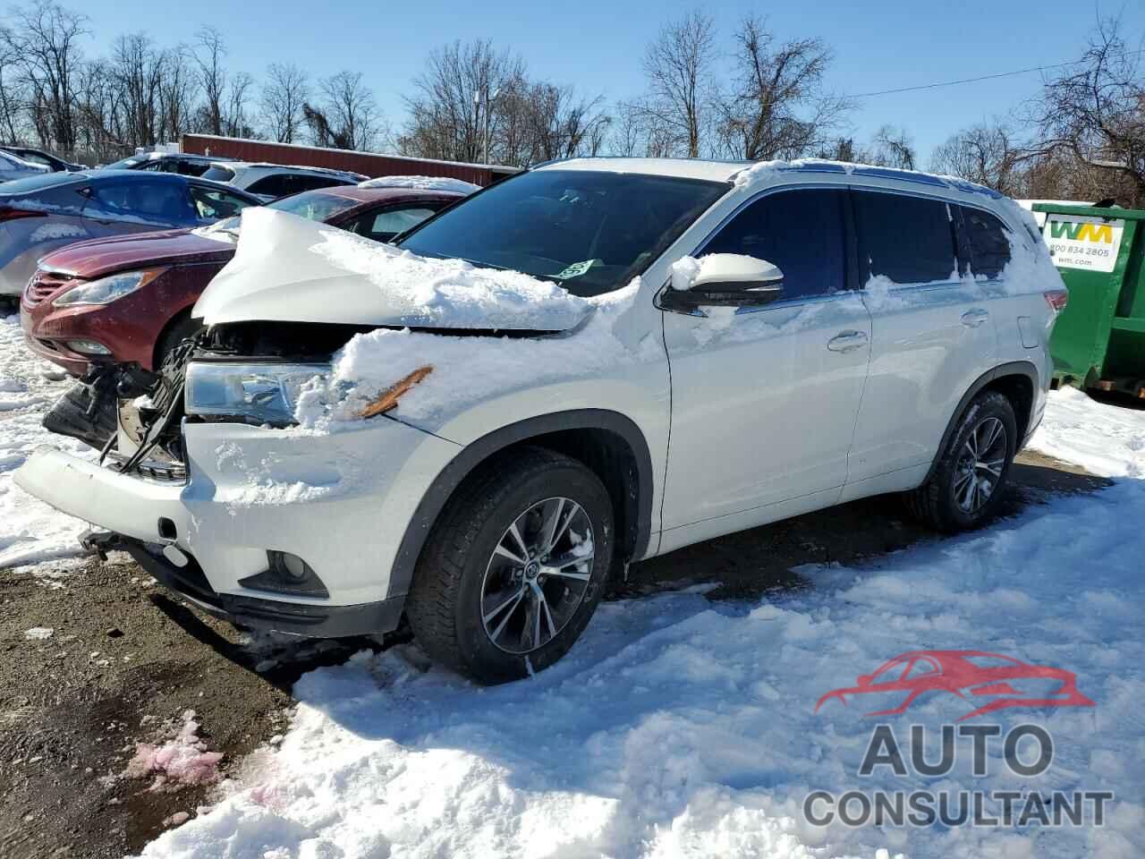 TOYOTA HIGHLANDER 2016 - 5TDKKRFH9GS504820