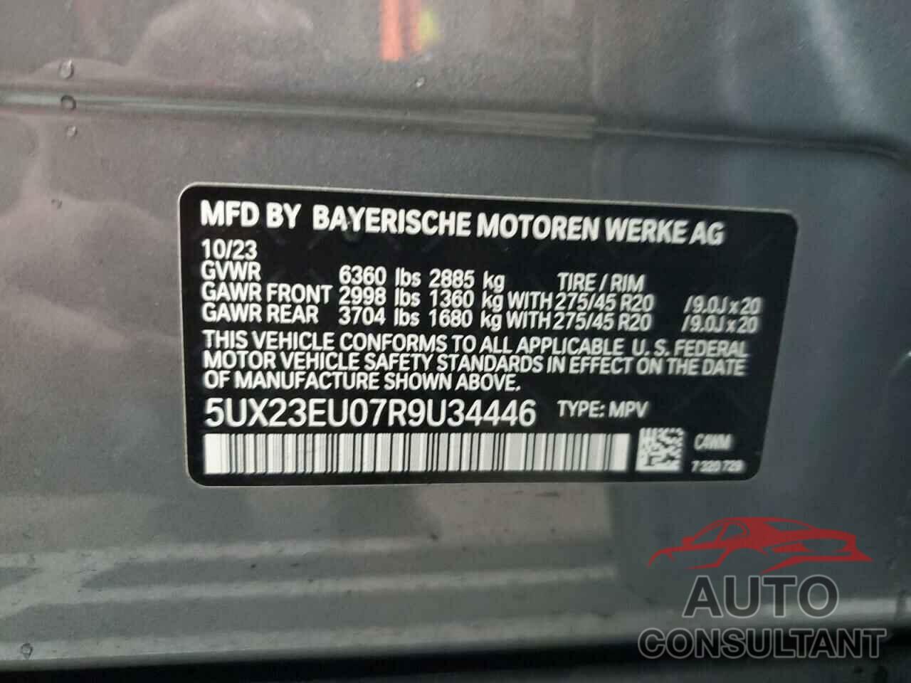 BMW X5 2024 - 5UX23EU07R9U34446