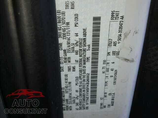 FORD TRANSIT CO 2015 - 1FTNE1YM5FKB26002