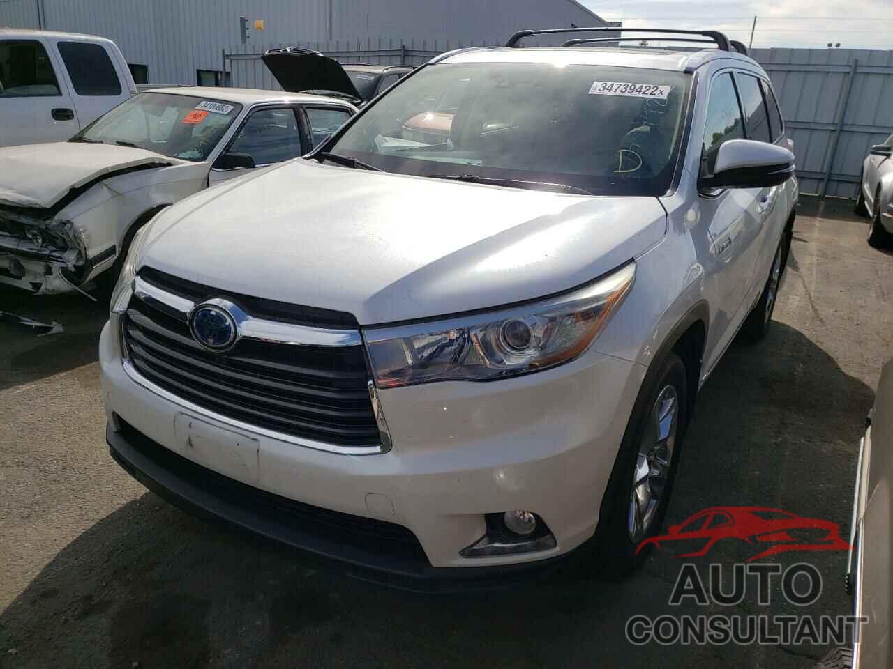 TOYOTA HIGHLANDER 2016 - 5TDDCRFH3GS015688