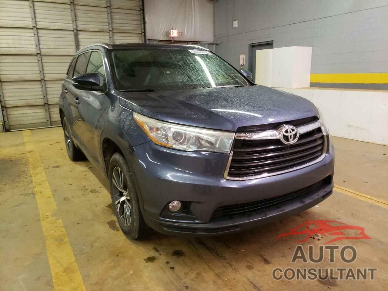 TOYOTA HIGHLANDER 2016 - 5TDKKRFH3GS134562