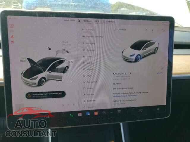 TESLA MODEL 3 2019 - 5YJ3E1EB8KF213037