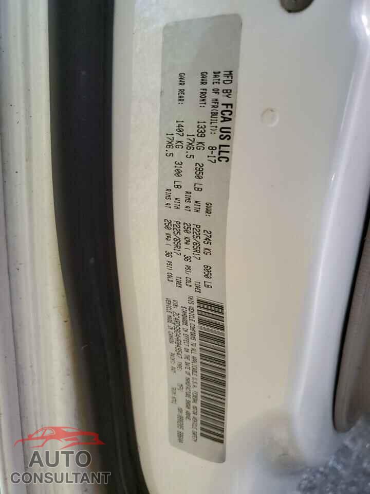 DODGE CARAVAN 2017 - 2C4RDGBG4HR849547