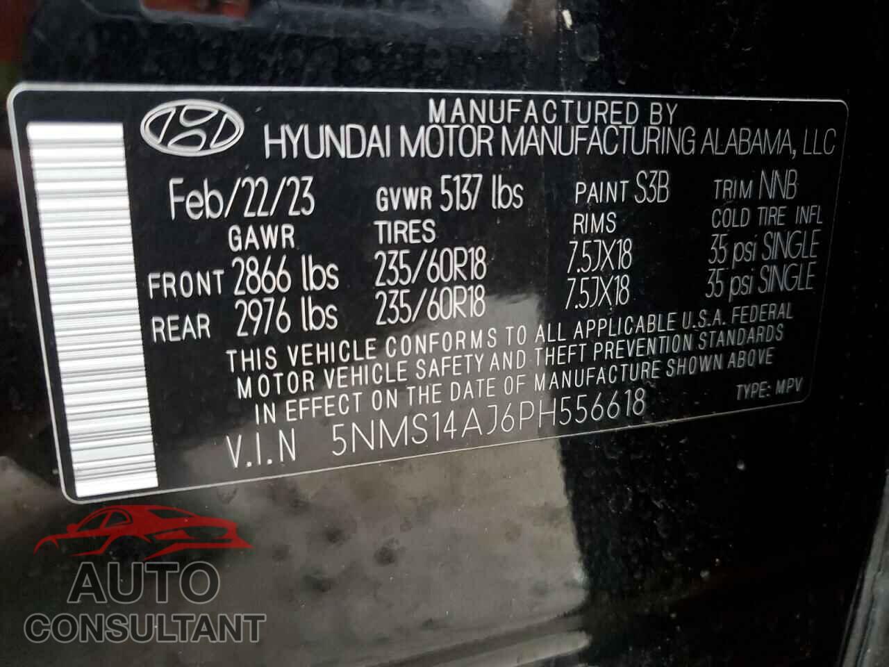 HYUNDAI SANTA FE 2023 - 5NMS14AJ6PH556618