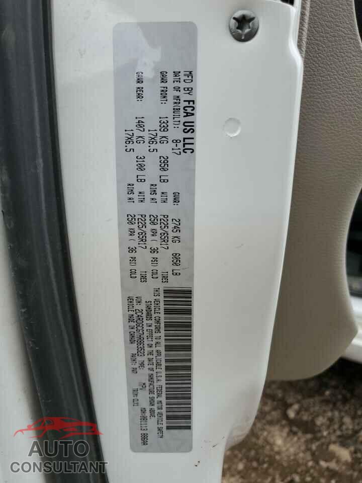 DODGE CARAVAN 2017 - 2C4RDGCG7HR863523