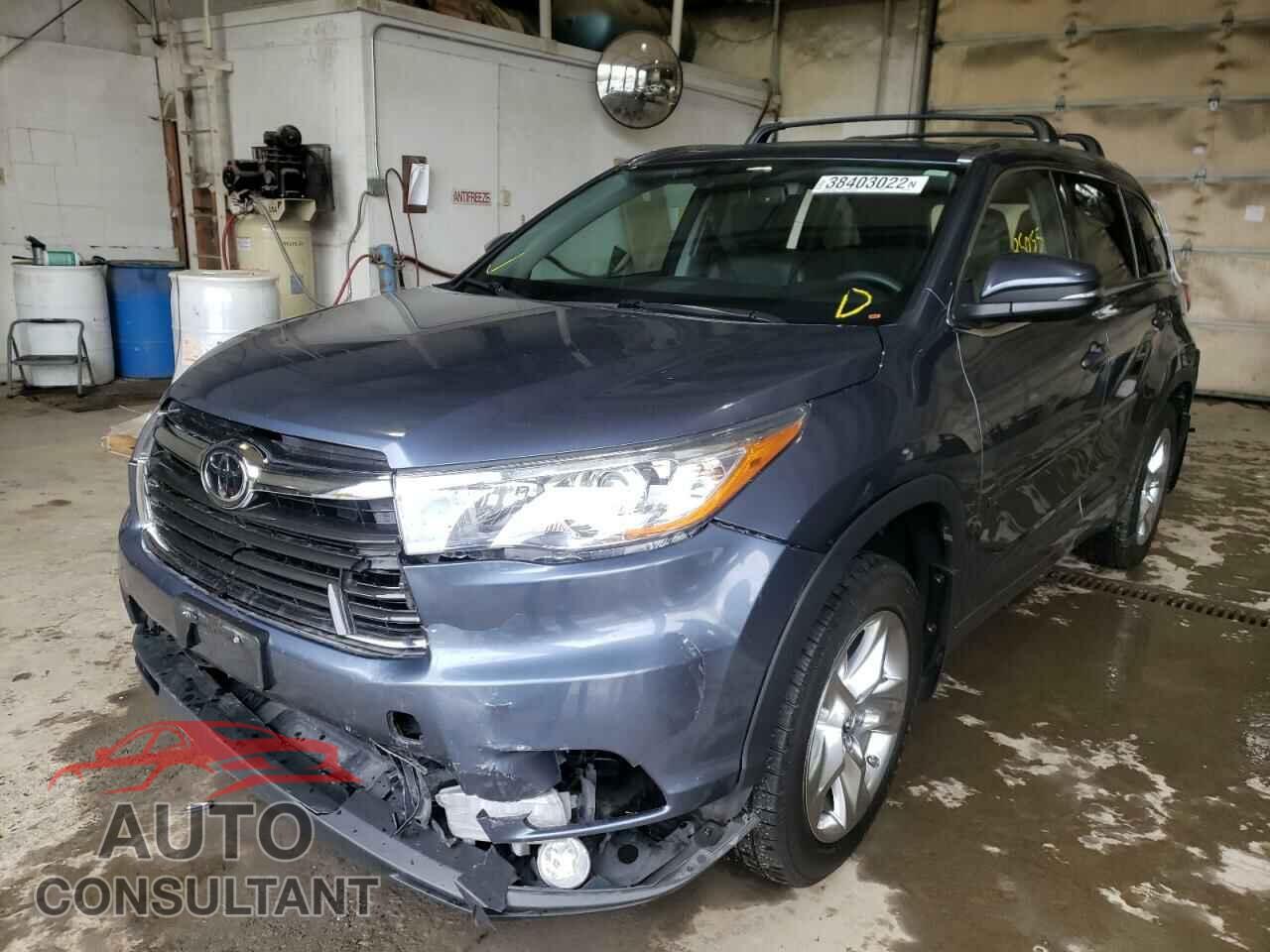 TOYOTA HIGHLANDER 2016 - 5TDDKRFH1GS251579