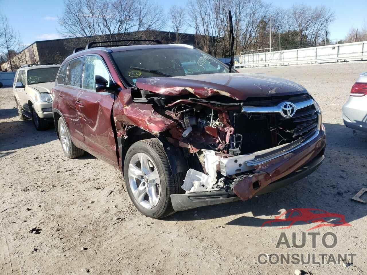 TOYOTA HIGHLANDER 2016 - 5TDDKRFH1GS343713