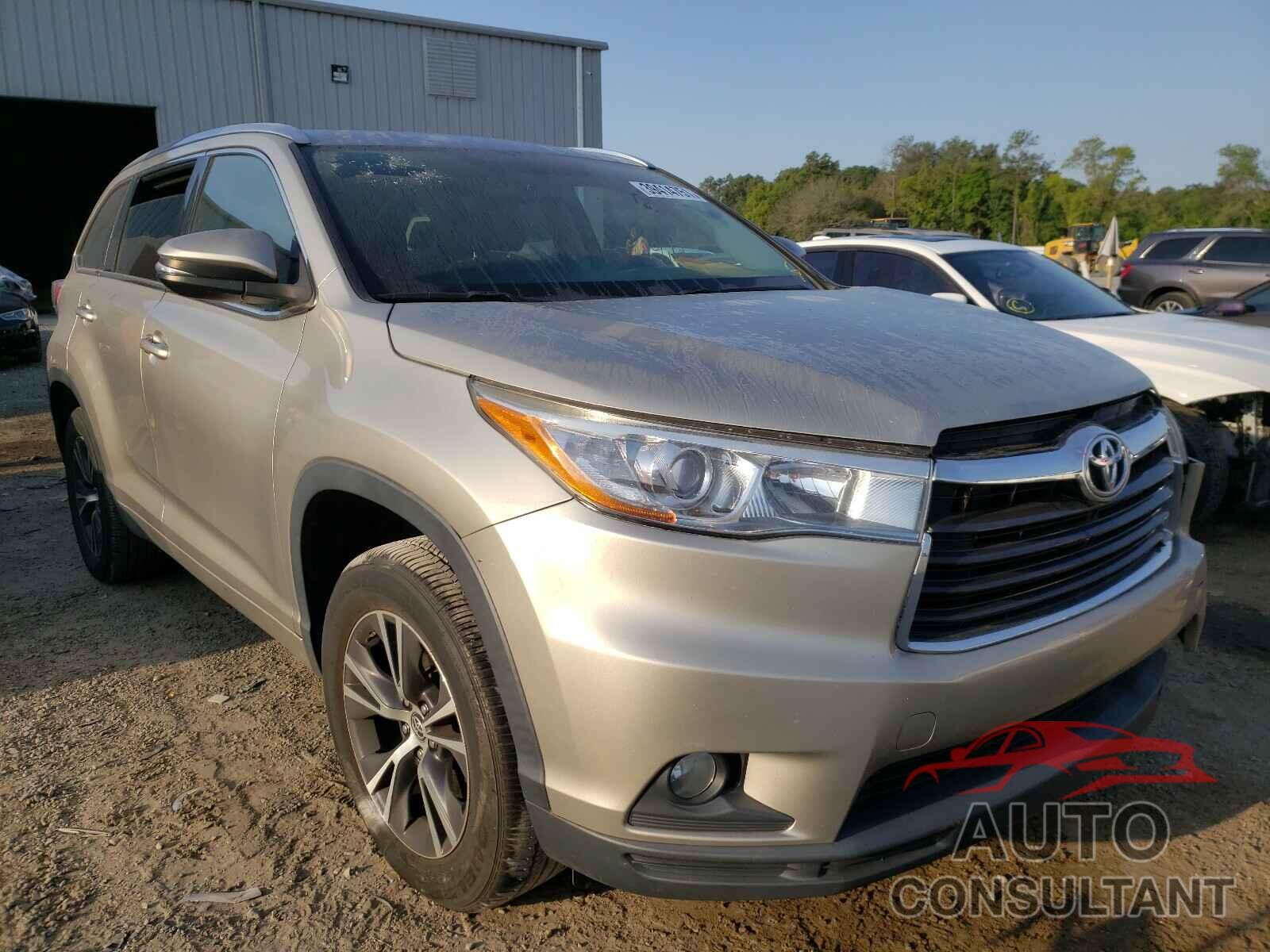 TOYOTA HIGHLANDER 2016 - 5TDKKRFHXGS501117