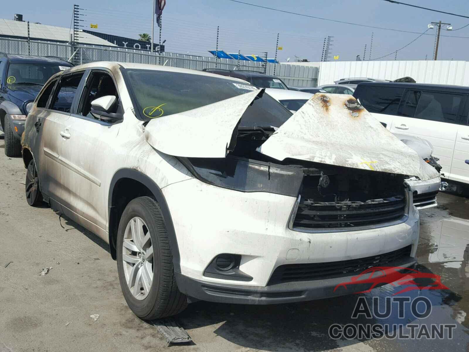 TOYOTA HIGHLANDER 2016 - 5TDZARFH3GS022538