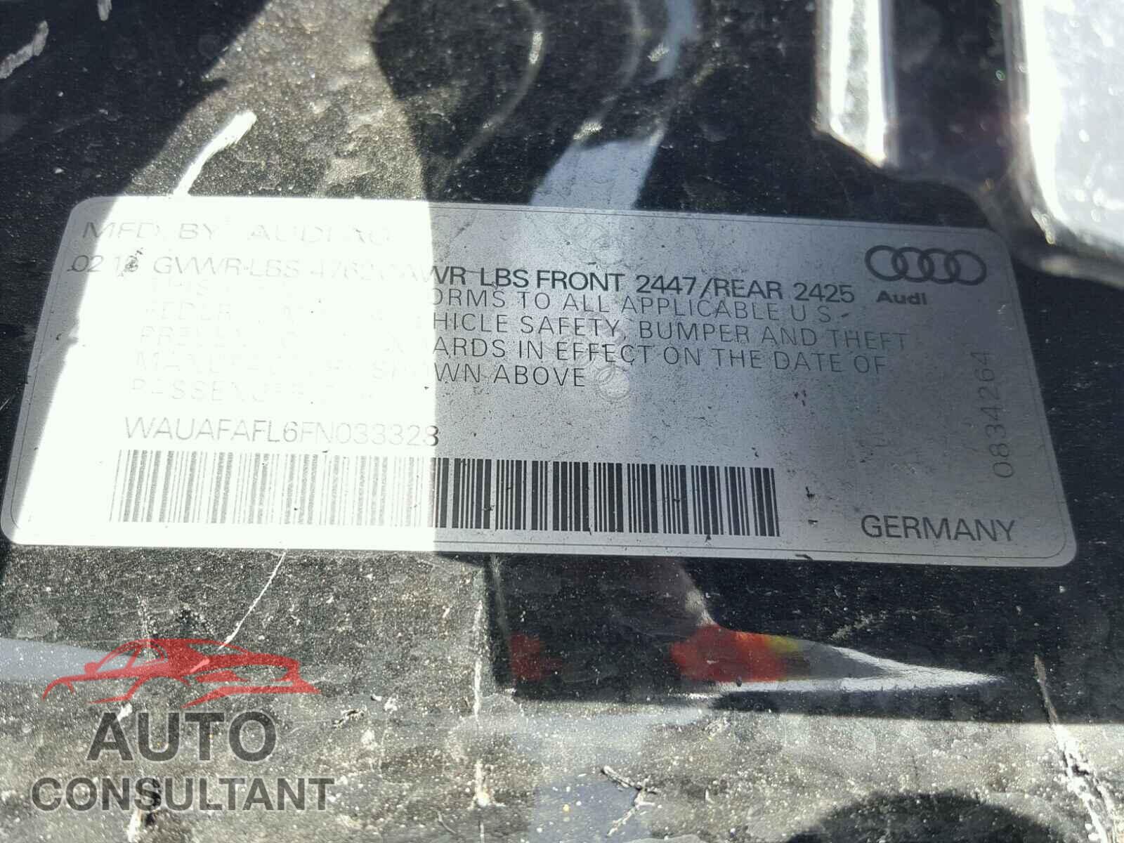 AUDI A4 2015 - 1FMCU9J97GUB92552