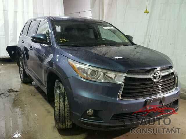 TOYOTA HIGHLANDER 2016 - 5TDBKRFH3GS278192