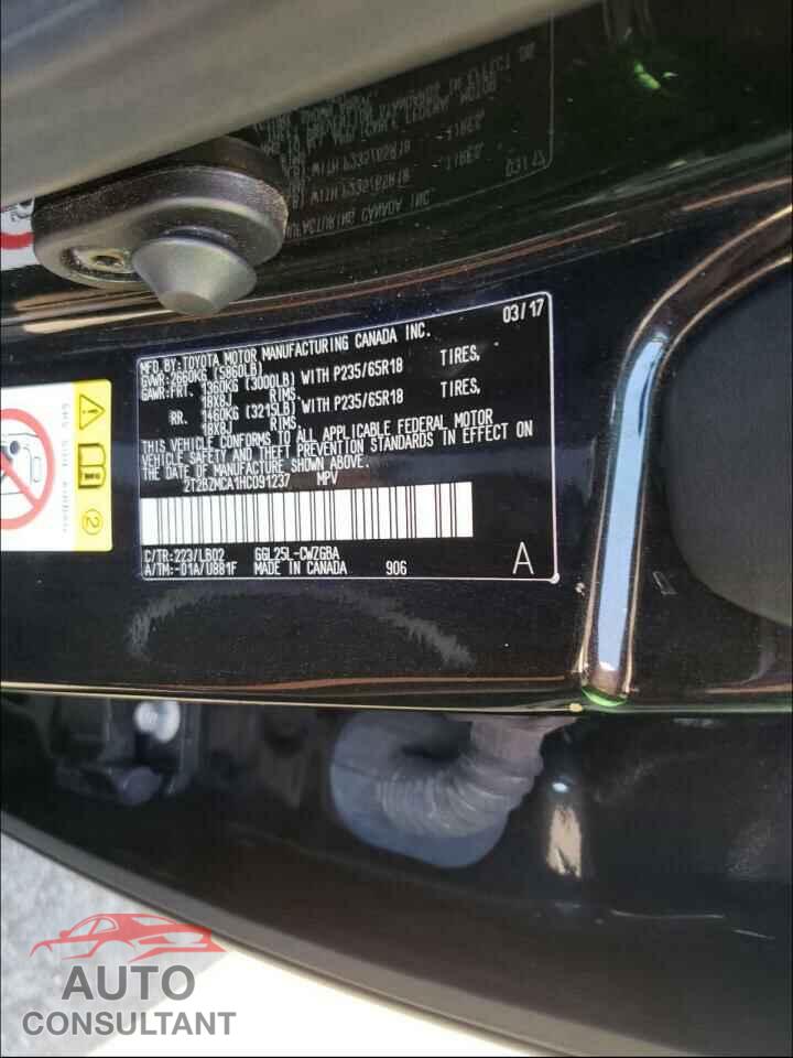 LEXUS RX350 2017 - 2T2BZMCA1HC091237