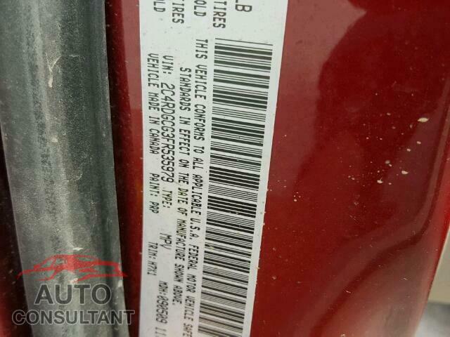 DODGE CARAVAN 2015 - 2C4RDGCG3FR535979