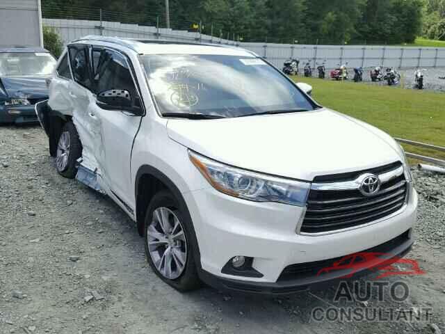 TOYOTA HIGHLANDER 2015 - 5TDJKRFH6FS107835