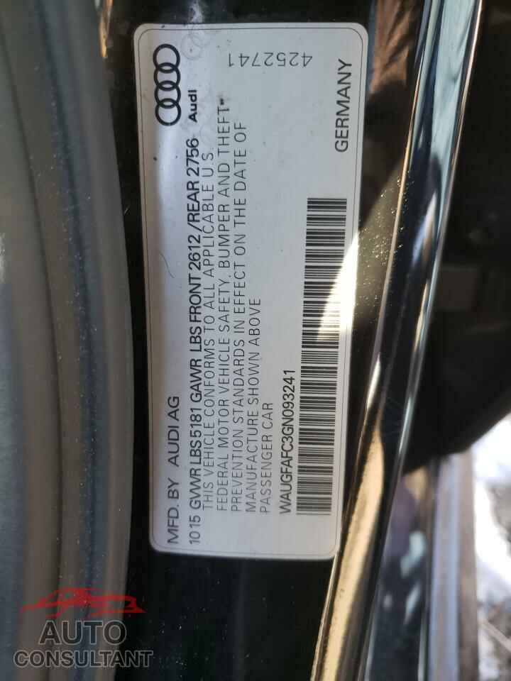 AUDI A6 2016 - WAUGFAFC3GN093241