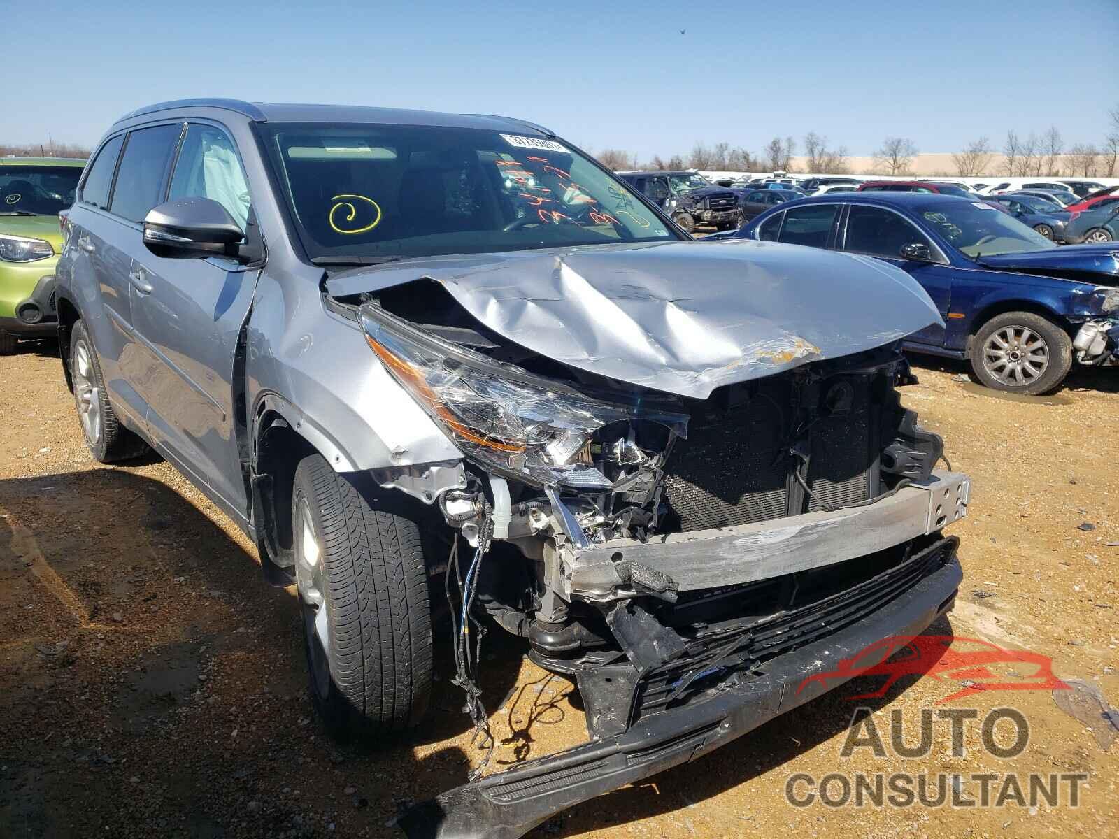 TOYOTA HIGHLANDER 2017 - 5TDDKRFH4GS225218