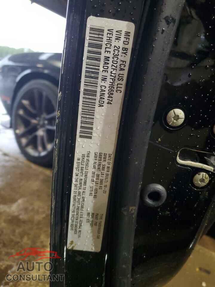 DODGE CHALLENGER 2023 - 2C3CDZFJ7PH668474