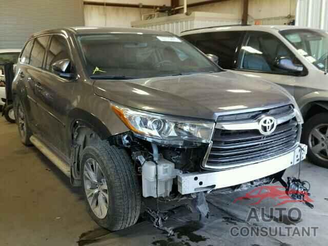 TOYOTA HIGHLANDER 2015 - 5TDZKRFH8FS053831