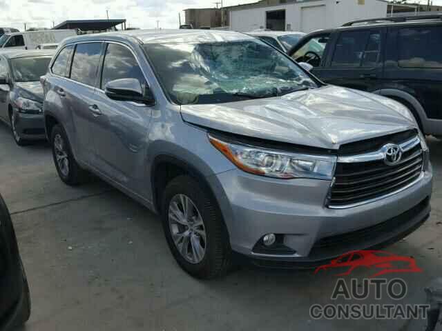 TOYOTA HIGHLANDER 2016 - 5TDZKRFH1GS133912
