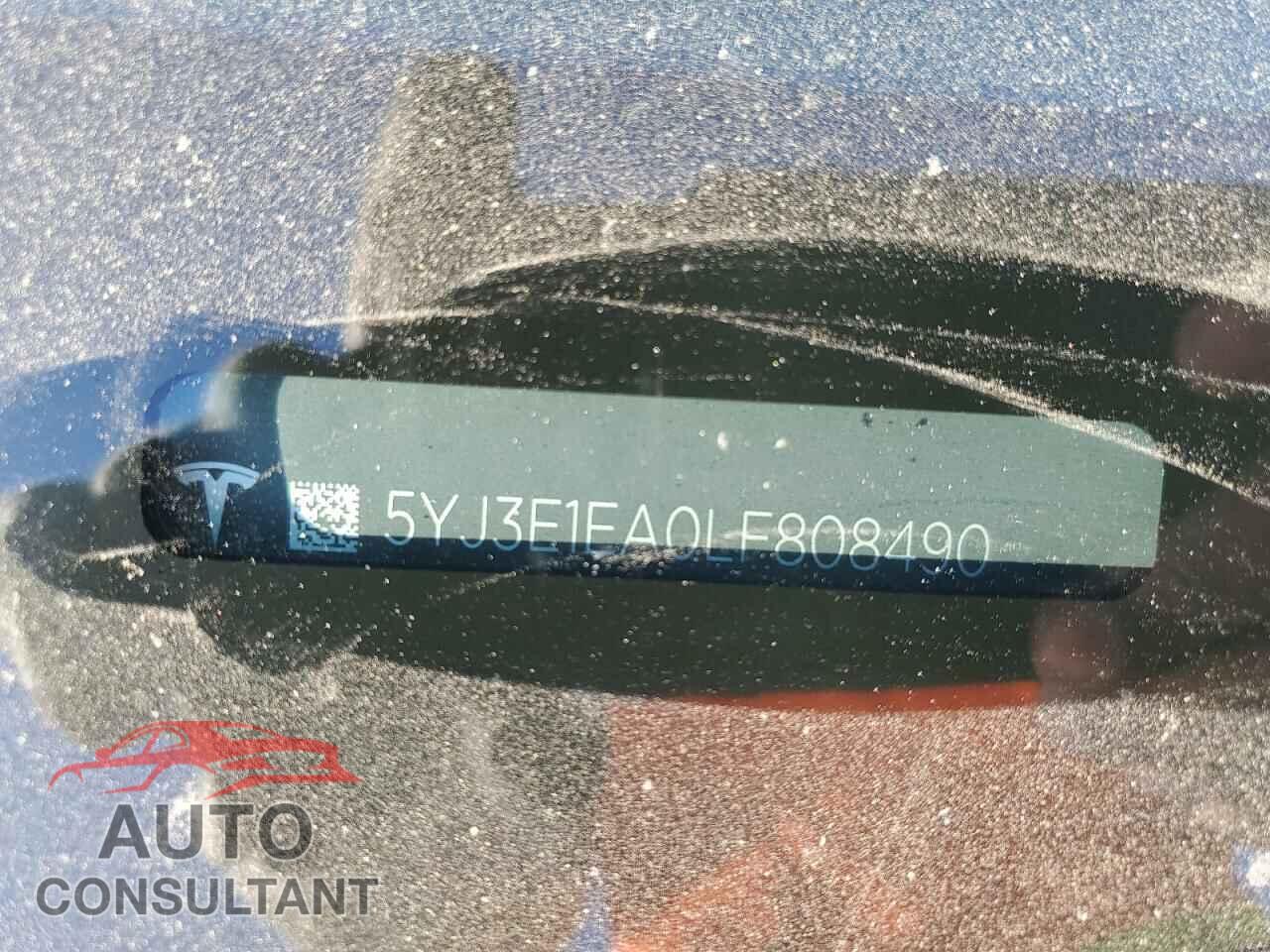 TESLA MODEL 3 2020 - 5YJ3E1EA0LF808490