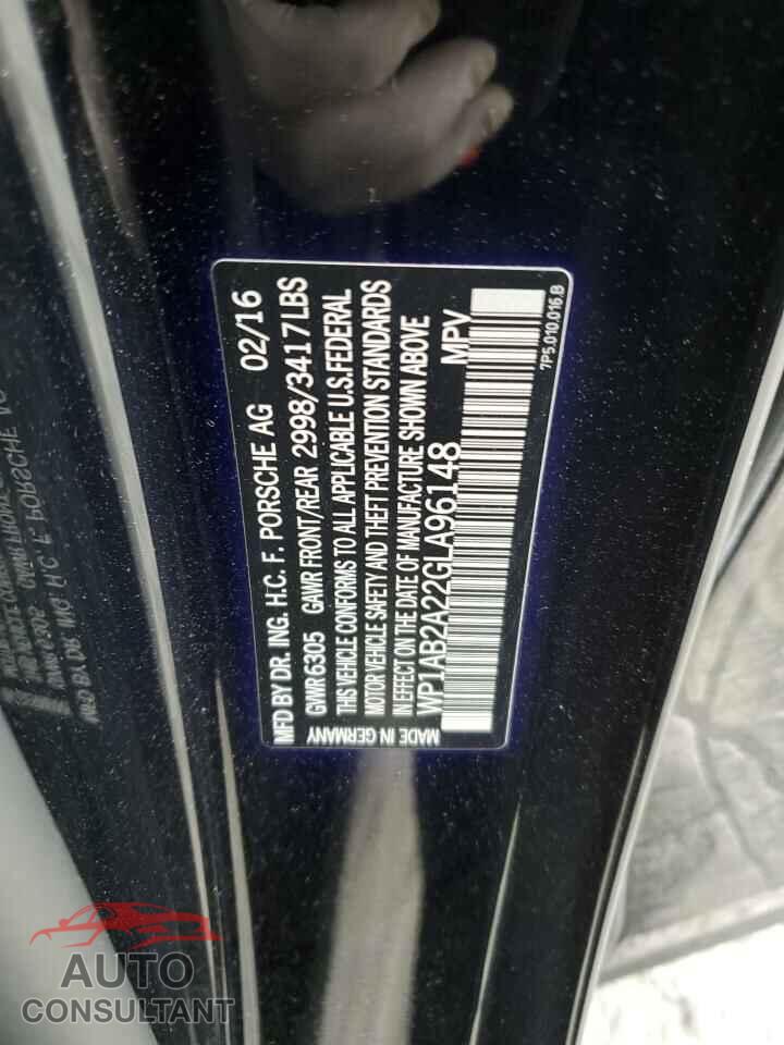 PORSCHE CAYENNE 2016 - WP1AB2A22GLA96148