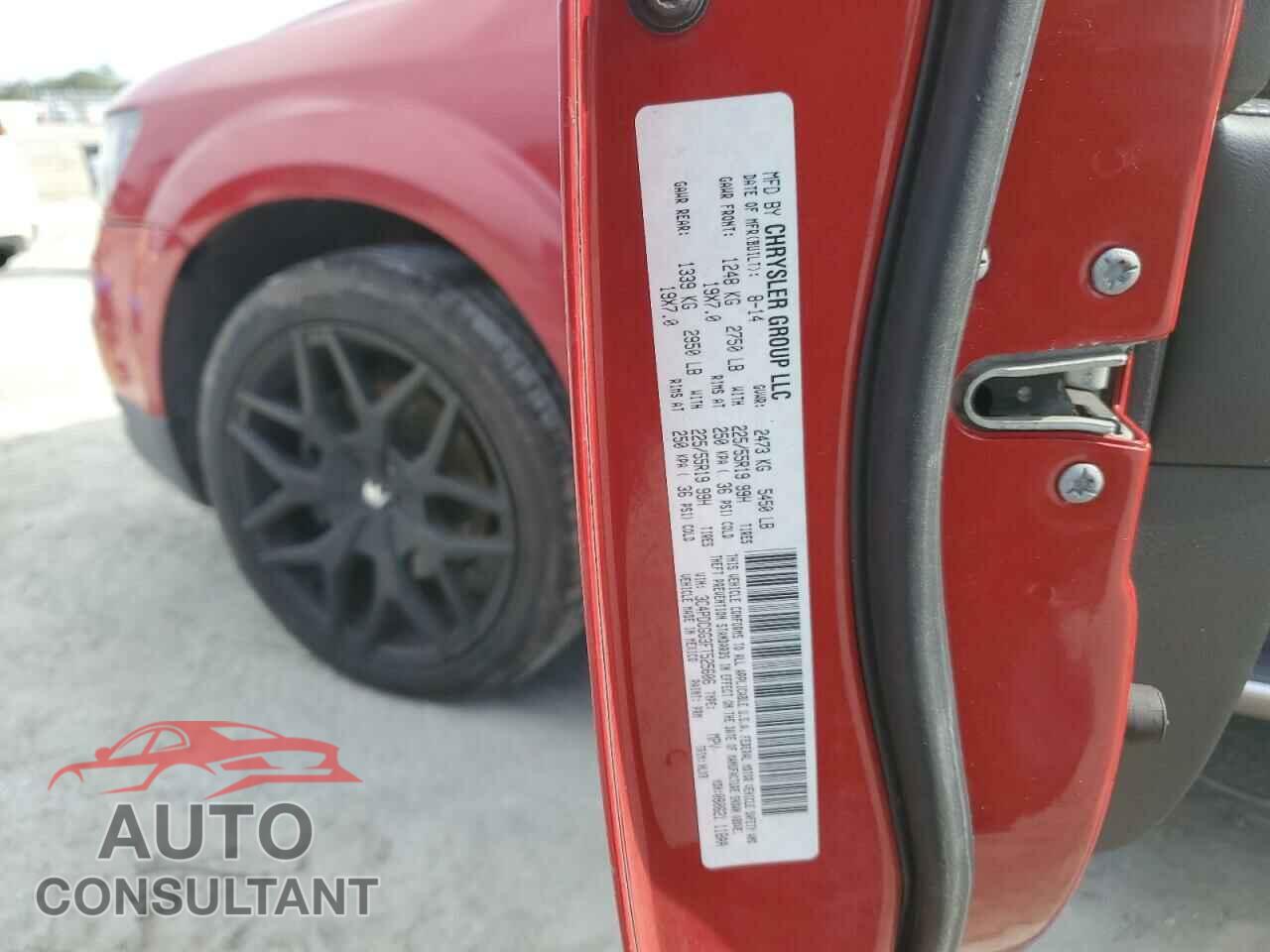 DODGE JOURNEY 2015 - 3C4PDCGG3FT525606