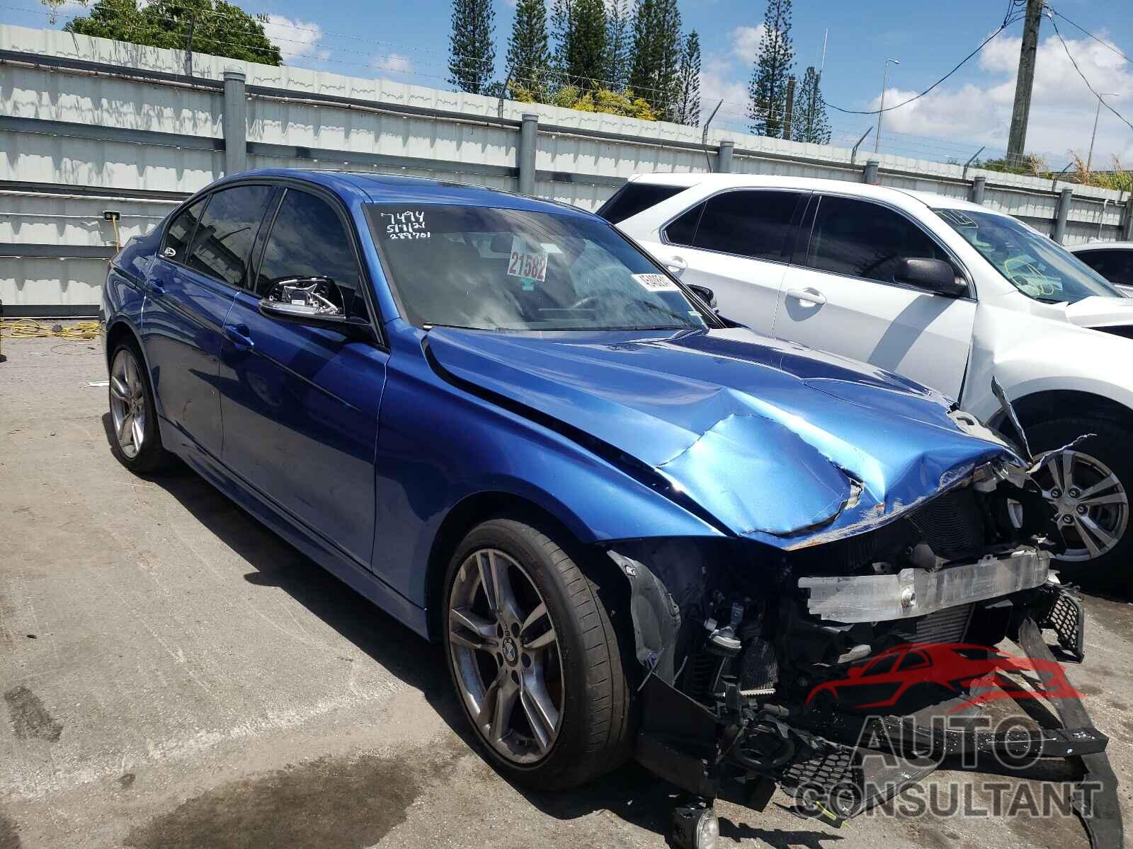 BMW 3 SERIES 2016 - WBA8E3G52GNT77494