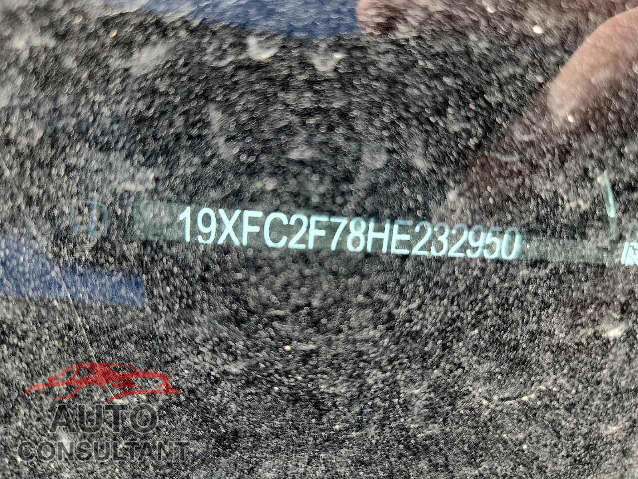 HONDA CIVIC 2017 - 19XFC2F78HE232950