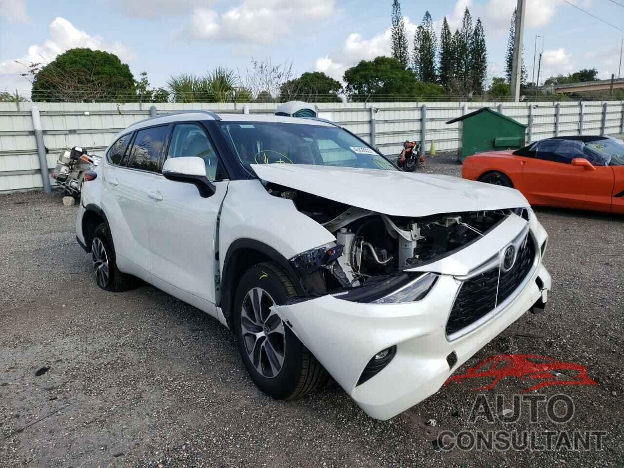 TOYOTA HIGHLANDER 2020 - 5TDGZRAH2LS511045