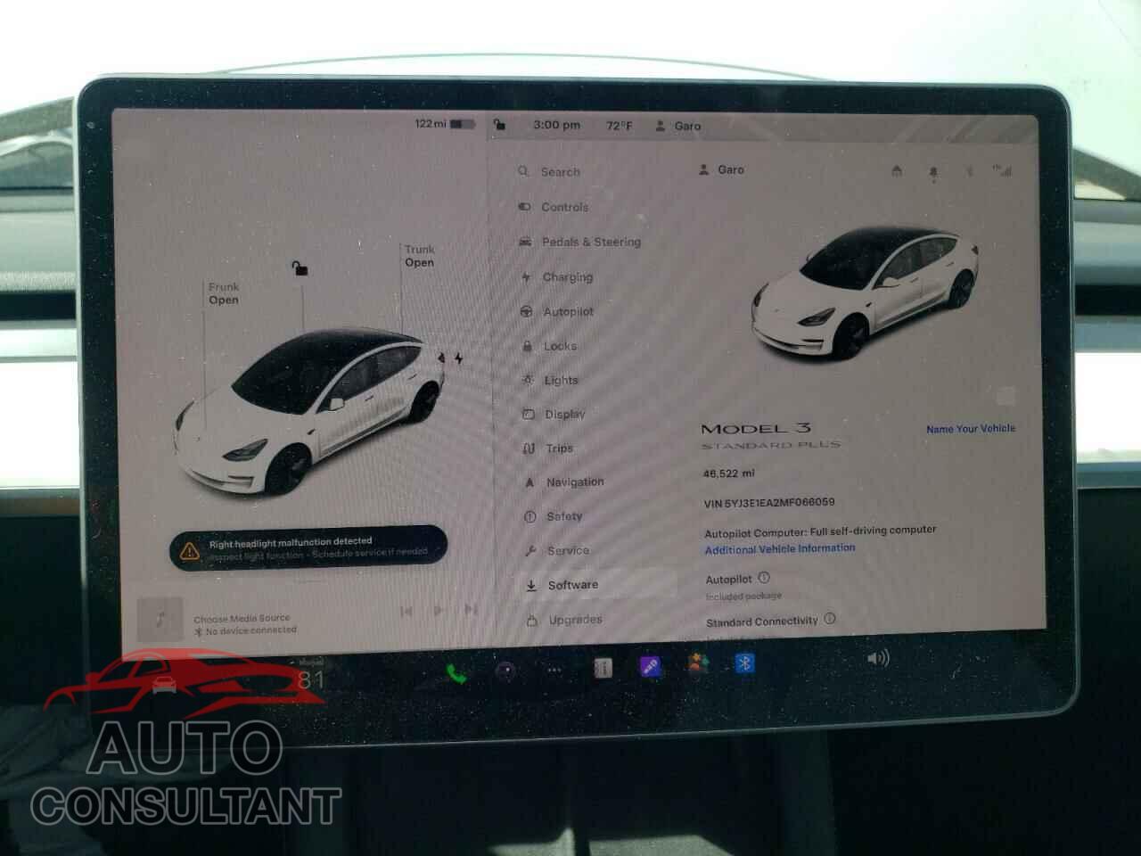 TESLA MODEL 3 2021 - 5YJ3E1EA2MF066059