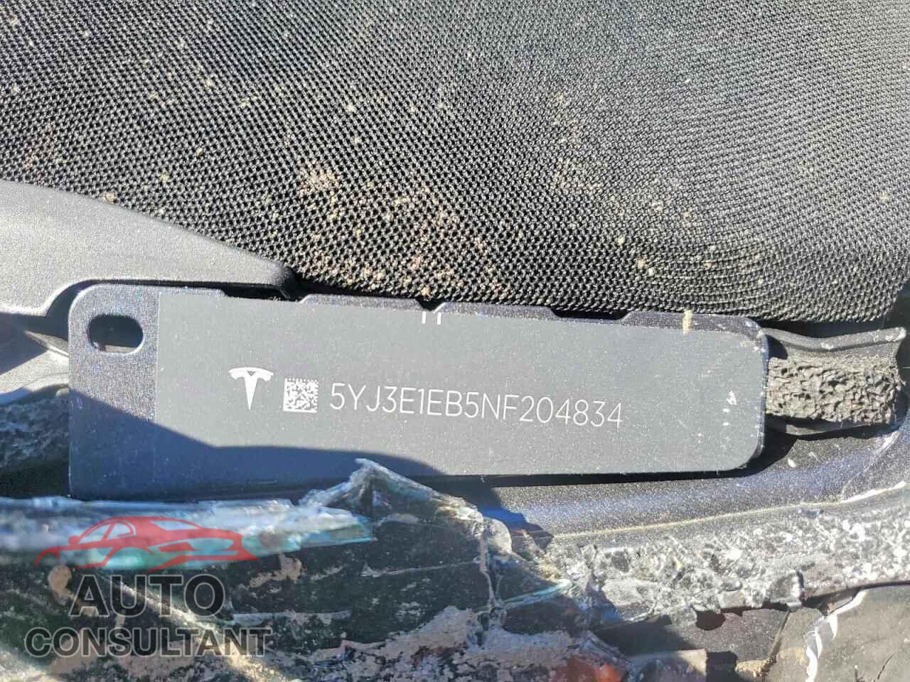 TESLA MODEL 3 2022 - 5YJ3E1EB5NF204834