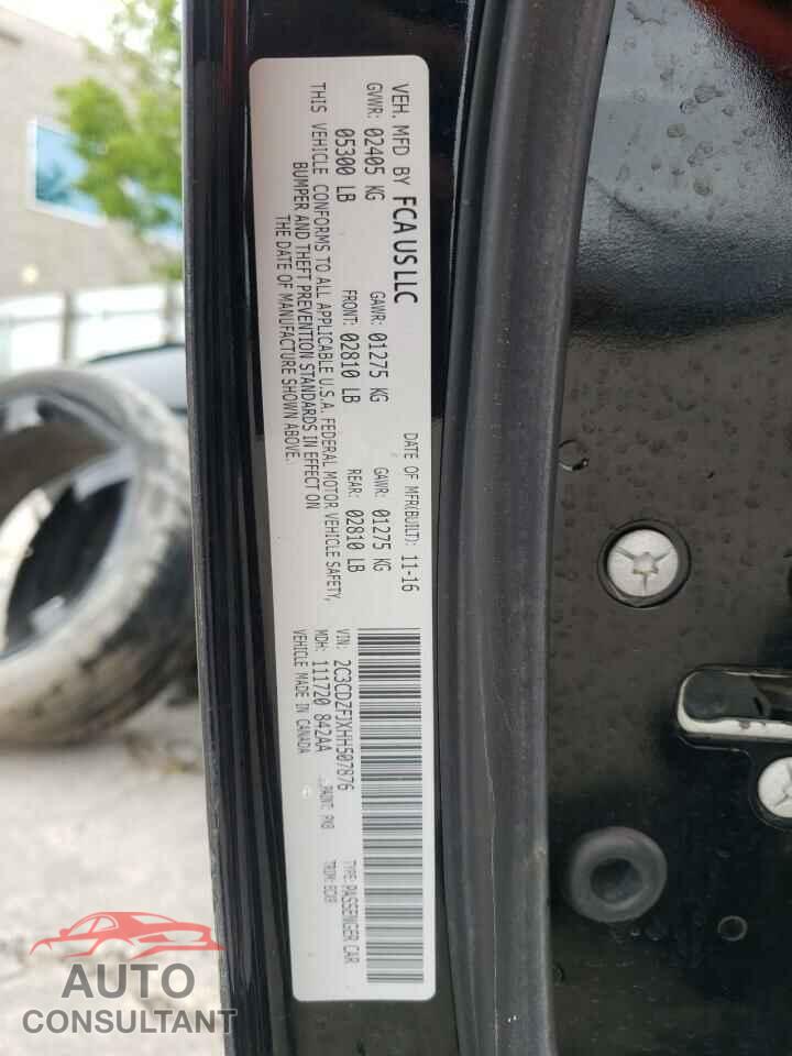 DODGE CHALLENGER 2017 - 2C3CDZFJXHH507876