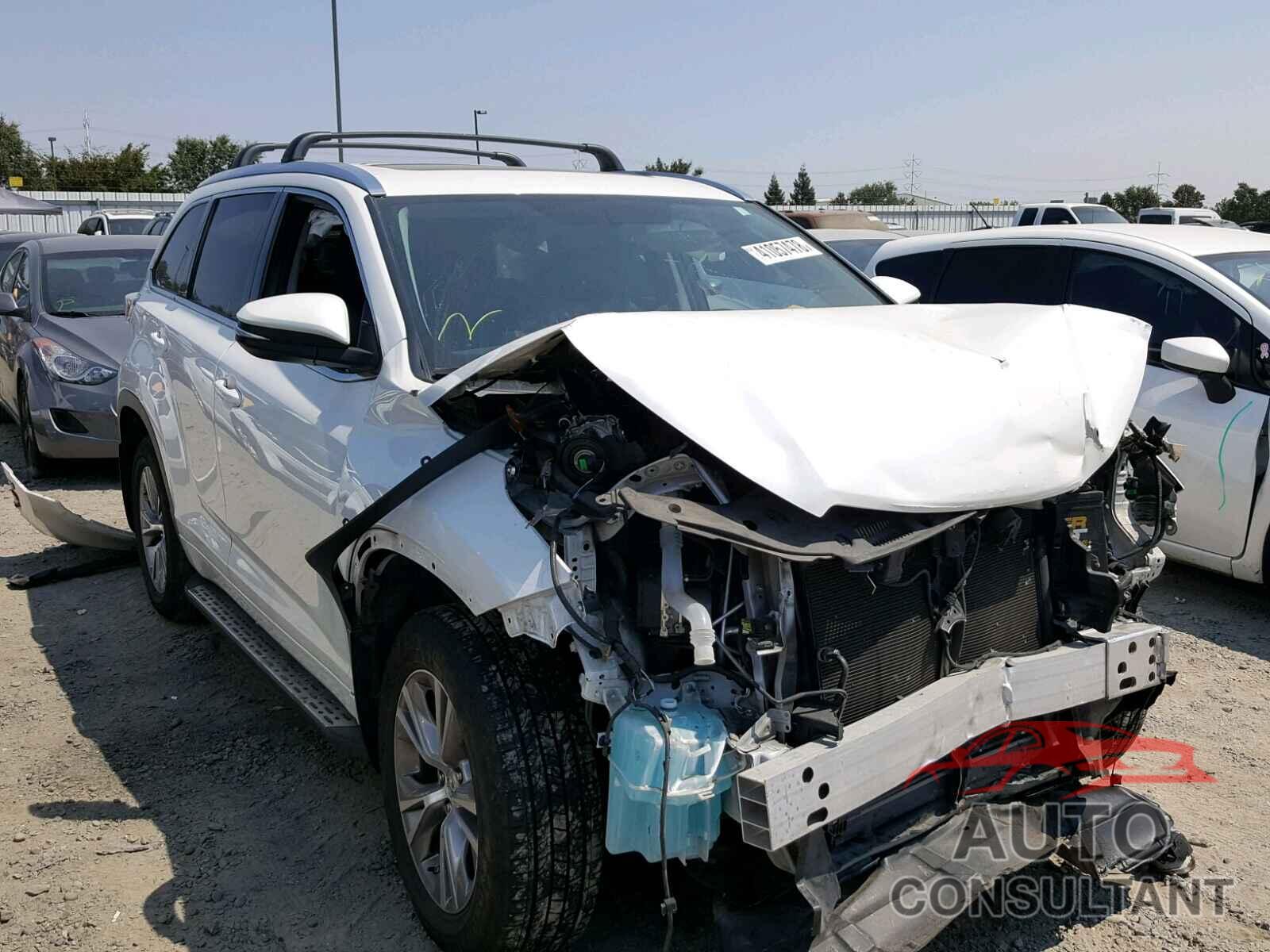 TOYOTA HIGHLANDER 2015 - 5TDJKRFH1FS133419